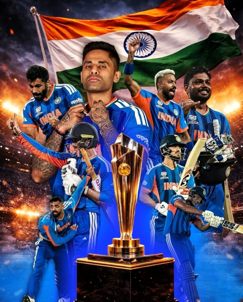 भारत बना टी20 वर्ल्ड कप 2026 का चैंपियन, न्यूज़ीलैंड को 96 रनों से हराया।